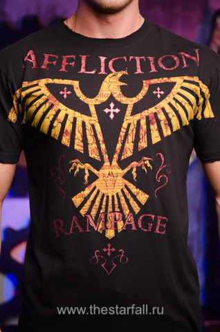 Affliction | Футболка мужская Rampage Army Signature Series A2954 принт спереди