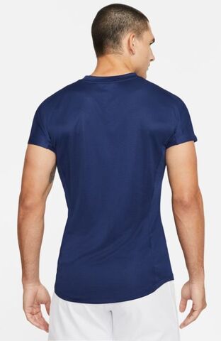 Теннисная футболка мужская Nike Court Dri-Fit Challenger Top SS Rafa - binary blue/chile red