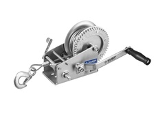 ЗУБР 1.1 т, 8 м, ручная барабанная тяговая тросовая лебедка, Профессионал (43113-1.1)