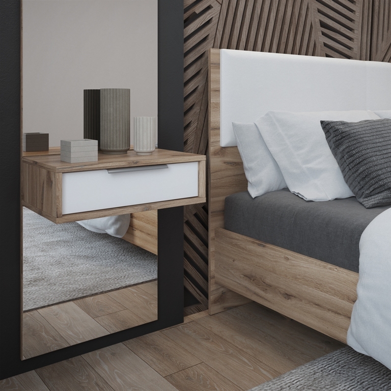 Как декорировать спальню с кроватью из ЭКО-КОЖИ: стиль подскажет