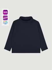 Лонгслив с высоким воротом Mjölk School Blue