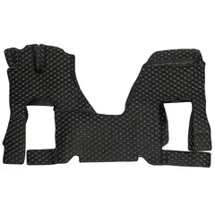 Ковры 3D SHACMAN X6000 (экокожа, черный, бежевая строчка)