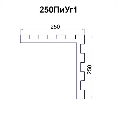 Rohový rýhovaný pěnový pilastr.