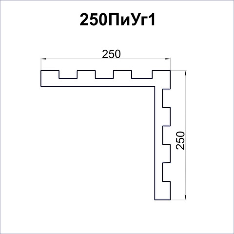 Пилястра из пенопласта угловая чертёж.