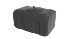 Емкость К 150л Ирпласт прямоугольная 150 л. (150 л.) горизонтальный (700x500x500см;7кг;черный) - арт.560337