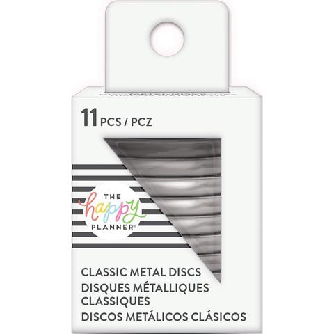 Диски металлические - (крепежный механизм для ежедневников) Happy Planner Expander (Medium- Classic) - Silver - 3.3 см