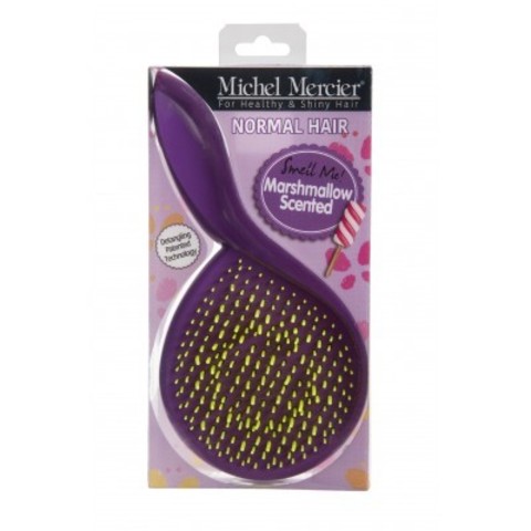 Michel Mercier: Щетка детская для нормальных волос с ароматом зефирки (The Girlie Detangling Brush for Normal Hair Marshmellow)