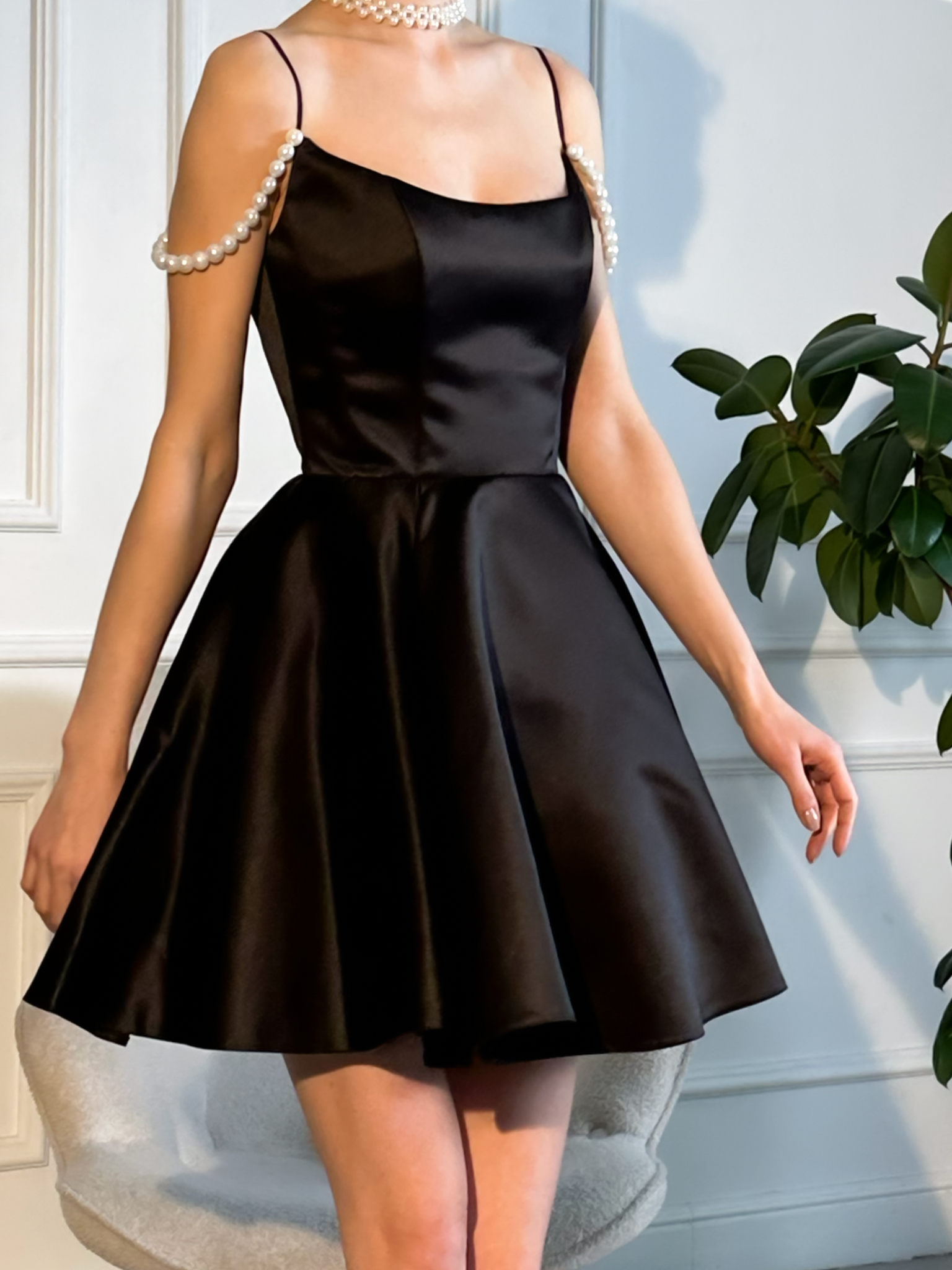 Чёрное платье для выпускного, Нижний Новгород, купить в салоне Инфанта