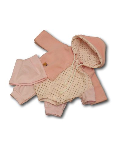 Трикотажный комплект - Розовый 1. Одежда для кукол, пупсов и мягких игрушек.