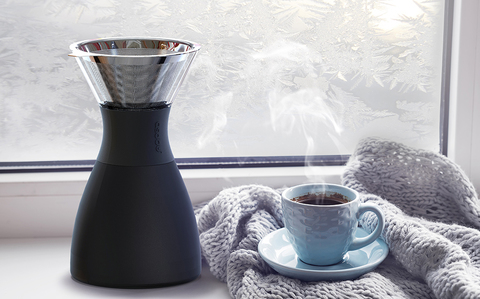Кофеварка портативная Asobu Pour Over (1 литр), черная