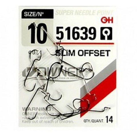 51639 №10 Крючки OWNER/C'ULTIVA SLIM OFFSET/ продажа от 5 уп.