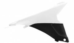 Боковина воздушного фильтра для KTM SX125 13-15, SX250 13-16, SXF 13-15 бело-черная RTech R-FIKTMBNDX13
