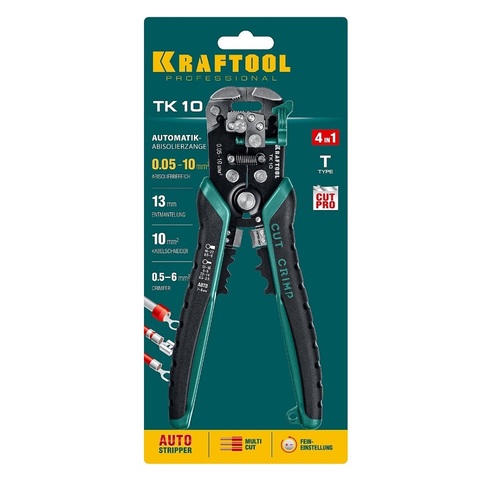 KRAFTOOL TK-10 0.05-10мм2, Автоматический стриппер (22639)