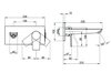 Villeroy&Boch Subway 2.0 TVW10211211061 Смеситель для раковины, Villeroy&Boch, Subway 2.0, тип открывания воды-однорычажный, тип установки-настенный, вынос излива, мм-210, внутренняя часть-необходимо заказать, цвет-хром, с клапаном push-open, материа