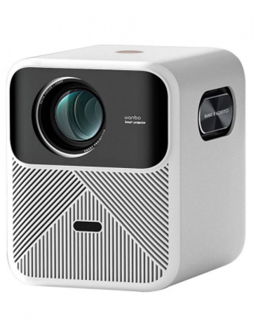 Проектор Wanbo Projector Mozart 1 white (LCD, 1920x1080, 900Lm, 1.2:1, 3000:1, Smart TV, Android 9.0, 2+32GB, HDMI, 2xUSB, Wi-Fi, BT) (6970885350368)