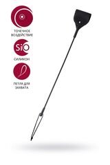 Черный гладкий стек с тонкой ручкой