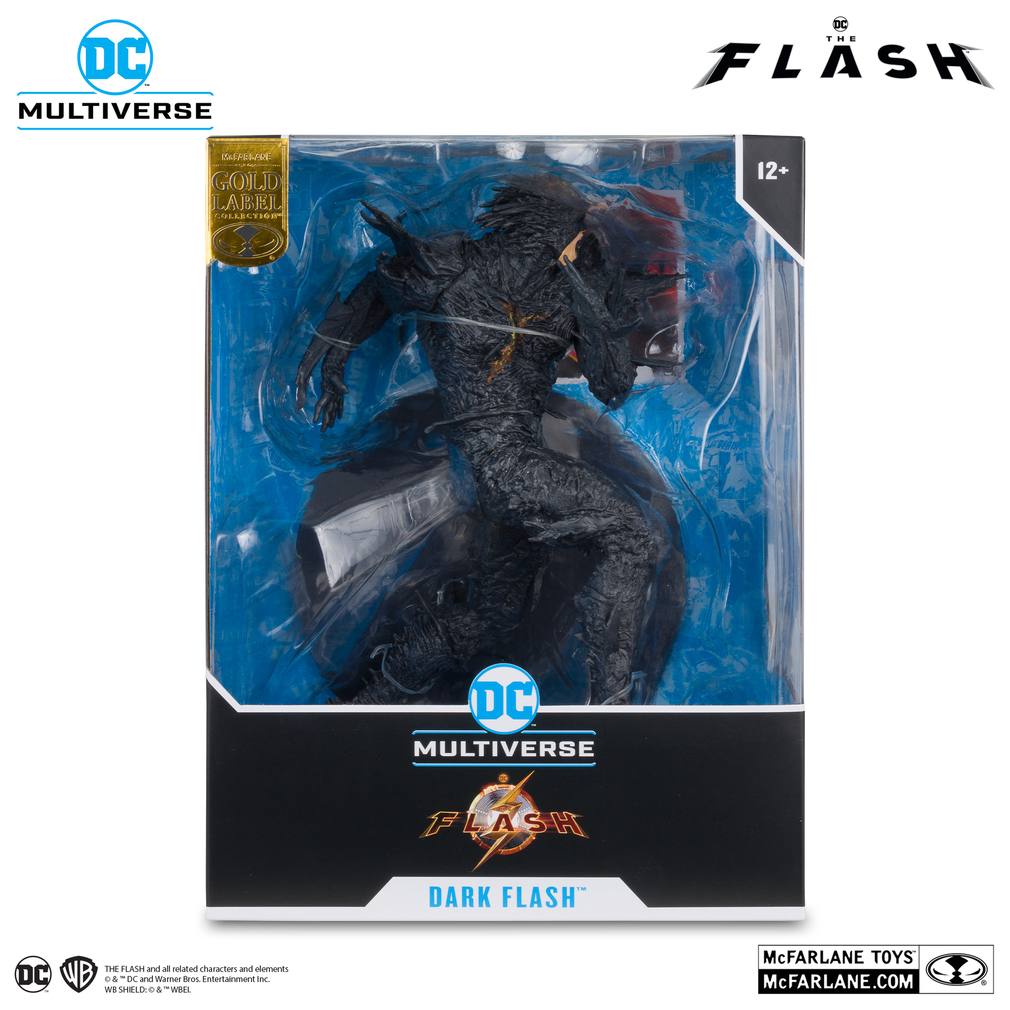 DC Мультивселенная Флэш фильм фигурка Темный Флэш Gold Label