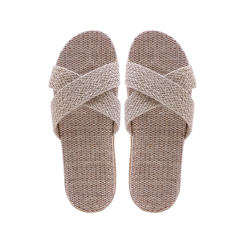 (2PV)Kardli slippers（women) - Женские тапочки летние (37-38; *250мм*), (Подошва-Резина / Верх-Текстильные материал)