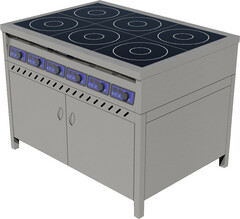 Индукционная плита ЦМИ ПИ-6 (закрытая, распашные двери)