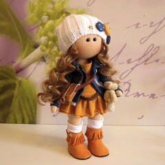 Волосы для кукол, трессы кудри-локоны-спиральки, цвет РУСЫЙ-Пшеничный, длина 15 см*1 метр., набор 2 шт