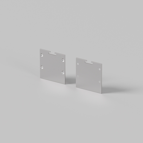 Комплект заглушек Maytoni (для профиля 72×36) 2 шт., ALM-7236T-S-EC 642083