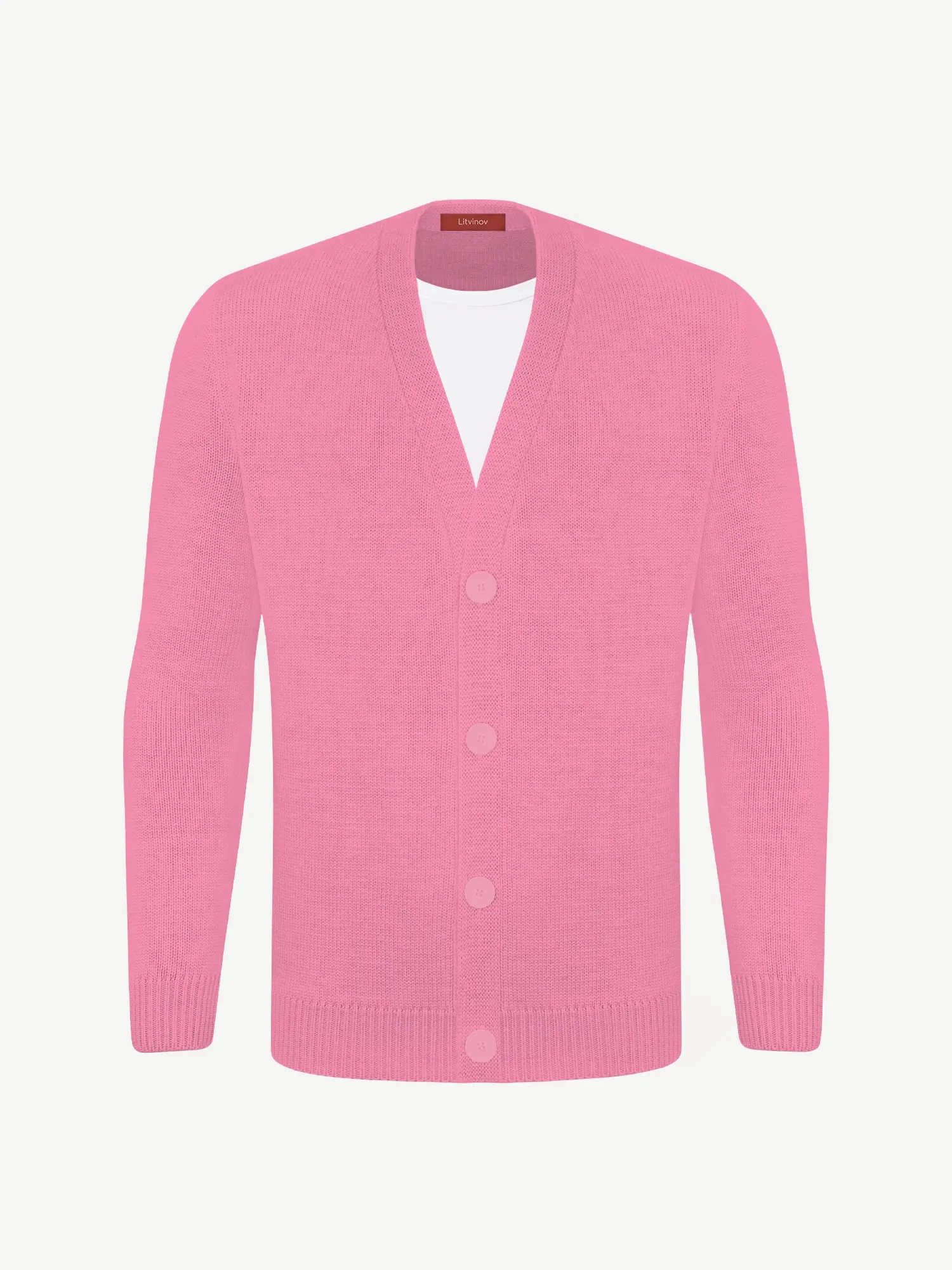 Кардиган с пуговицами из шелка