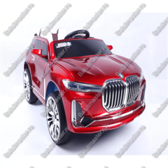 Детский электромобиль "BMW/БМВ" красный,двухместный стандартная комплектация