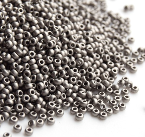 15/0 RR-0190F Бисер круглый Миюки /Miyuki round 15/0 Nickel Plated Matted