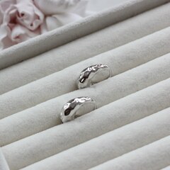 Швензы фактурные 19*7 мм с французским замком, родий, Ш110