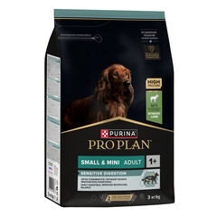 Pro Plan сухой корм для взрослых собак мелких и миниатюрных пород с чувств. пищ. (ягненок, рис) 3 кг