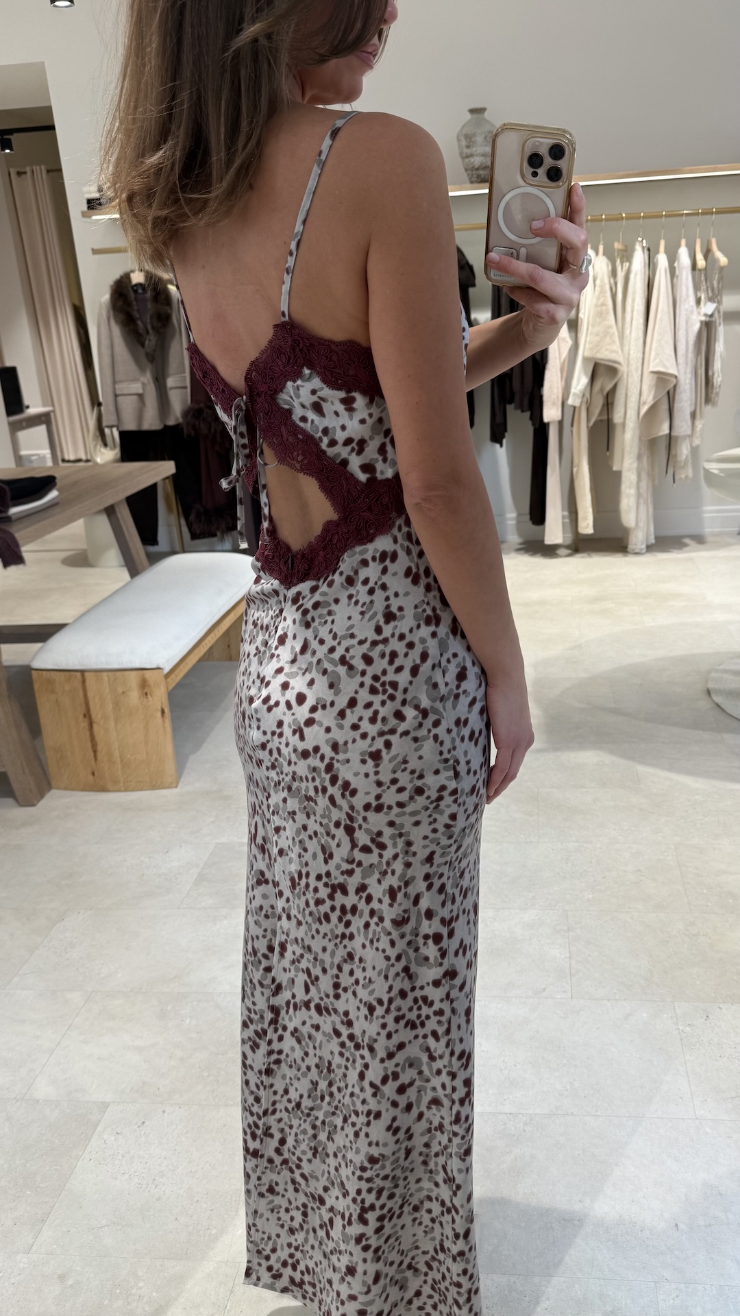 Сарафан с леопардовым узором и с кружевом