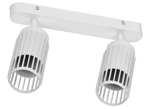 Светильник 4208 настенно-потолочн. 2хGU10 белый IEK