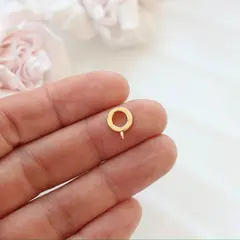 Бейл, держатель для кулона, 9*3 мм, позолота, Б011