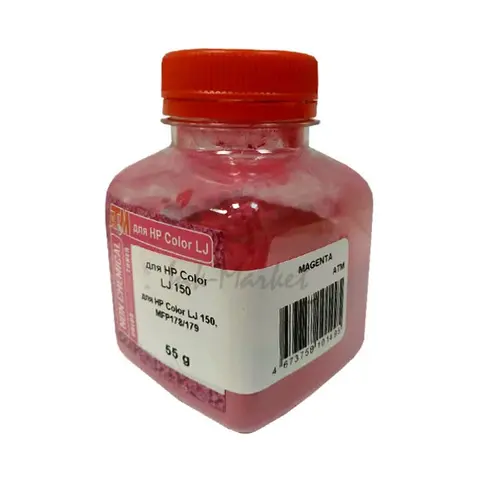 Тонер пурпурный для HP Color LJ 150, MFP178, 179  55 грамм Chemical Silver ATM