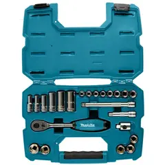 Набор ключей и головок, 23 предмета, 3/8" Makita B-65573