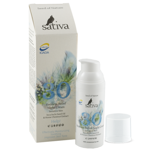 Крем ночной №30 для чувствительной кожи | 50 мл | Sativa