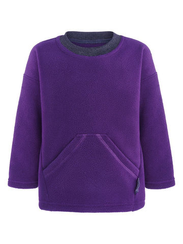 Флисовый лонгслив-оверсайз "Ежевика"