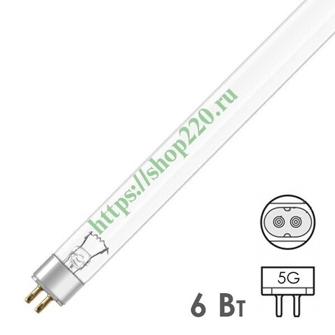 Лампа бактерицидная OSRAM G6T5 6W HNS 6W T5