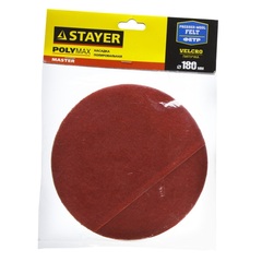 STAYER 180 мм, фетр, полировальная насадка (35930-180)
