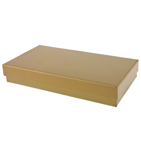 Коробка одиночная Прямоугольник, Золотистый, 23*12*4 см, 1 шт.