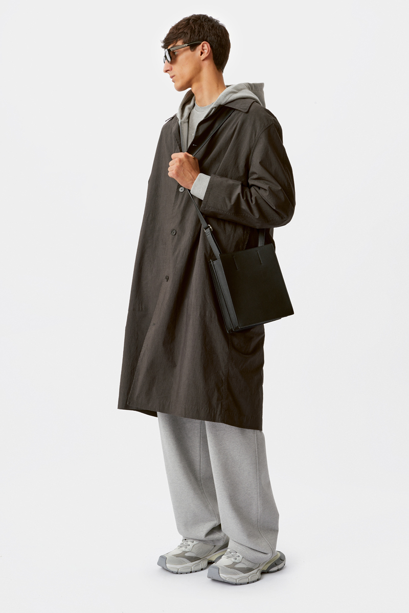 Темно-коричневый хлопковый тренч Heathen