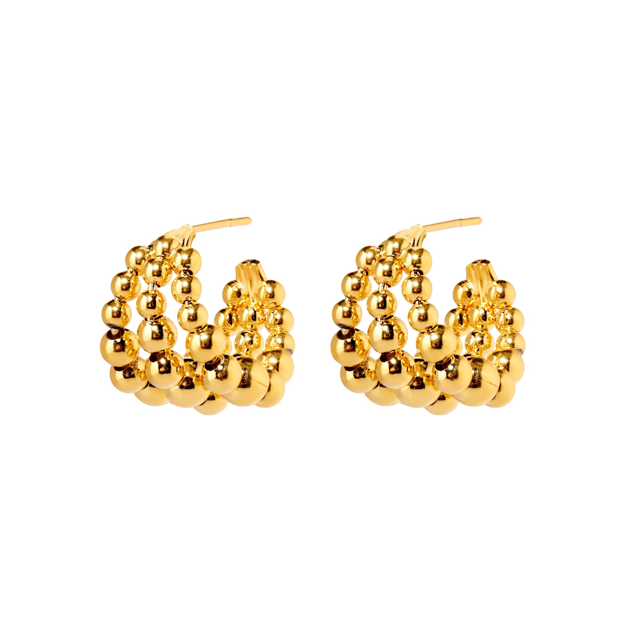 

Серьги Wide Balls Earrings - Gold