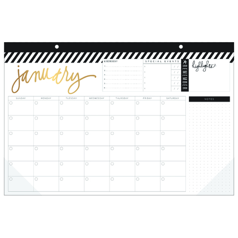 Настенный календарь Heidi Swapp Memory Planner Desktop Calendar Fresh Start- 30х45 см
