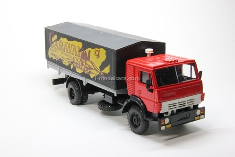 KAMAZ-5325 with awning Caravan Elecon 1:43