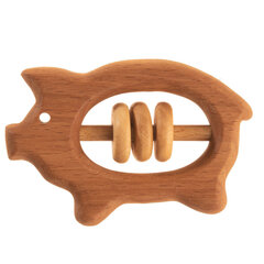 Погремушка-грызунок  «Поросенок», Леснушки