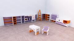 Детская полка для книг «Космос»