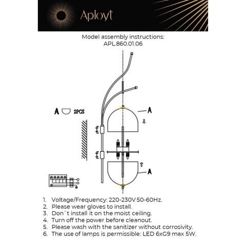 Настенный светильник Aployt Ludovica APL.860.01.06