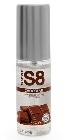 Смазка на водной основе S8 Flavored Lube со вкусом шоколада - 50 мл. - Stimul8 STF7406choc