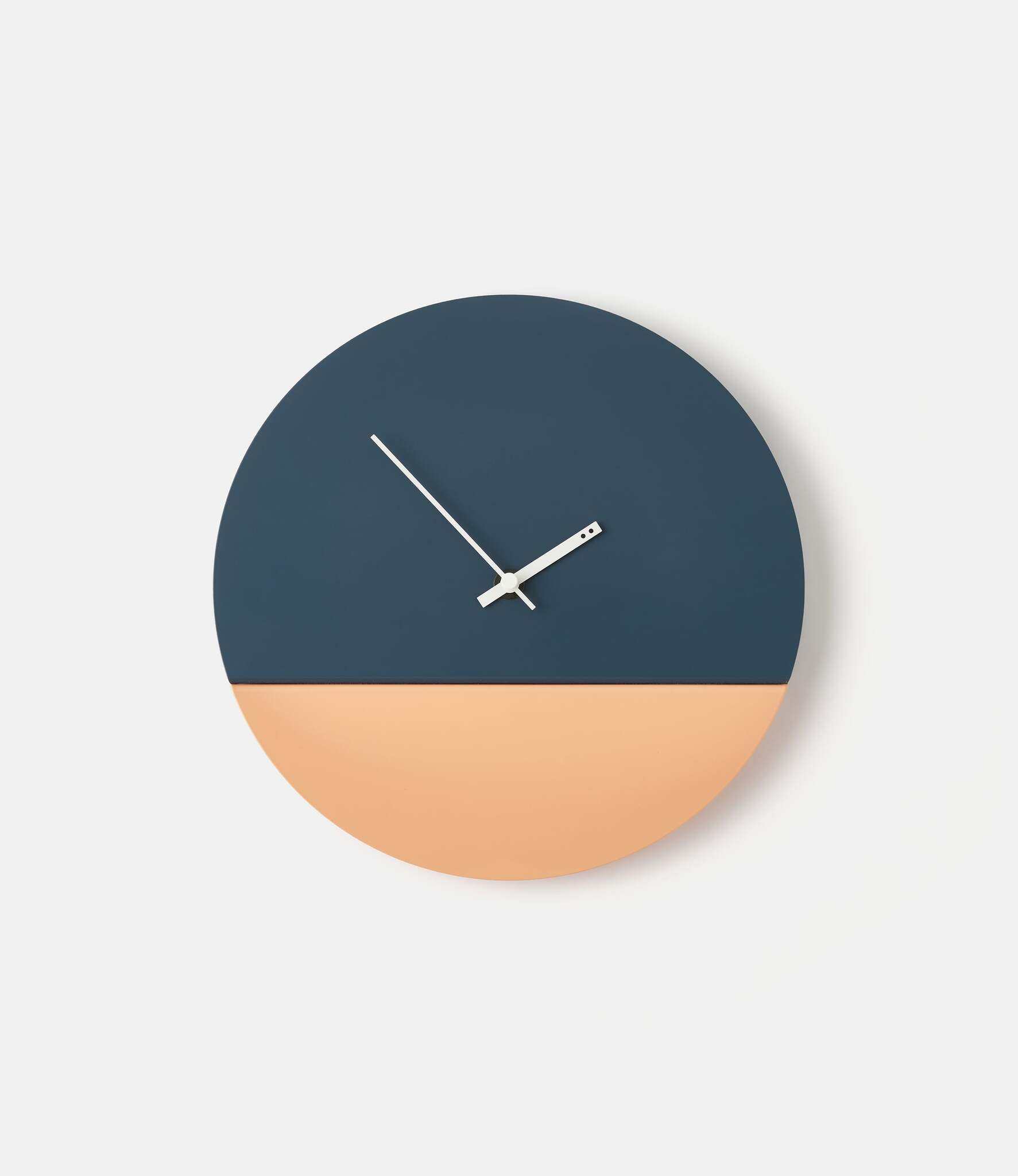 TOO Designs Too Tone Clock  Slate & Salmon — настенные часы