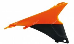 Боковина воздушного фильтра правая для KTM SX125 13-15, SX250 13-16, SXF125-450 13-15 оранжево-черная RTech R-FIKTMARDX13